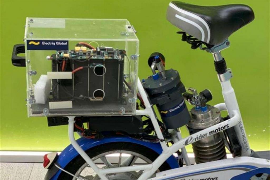 Il motore ad idrogeno che pinge il prototipo di e-bike sviluppato da Electriq Global