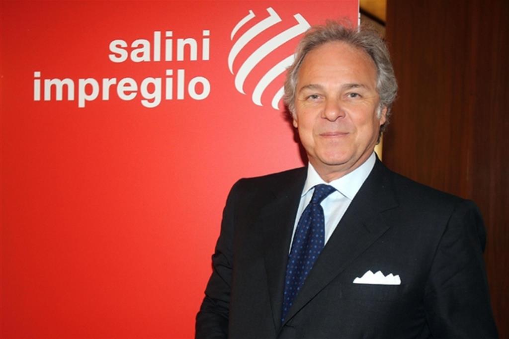 Il presidente del gruppo Pietro Salini (Ansa)