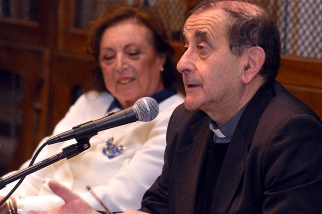 Presentazione del libro di Paola Marozzi Bonzi all'Universita Cattolica con monsignor Mario Delpini (Fotogramma, Maurizio Maule, Milano - 2018-11-06)