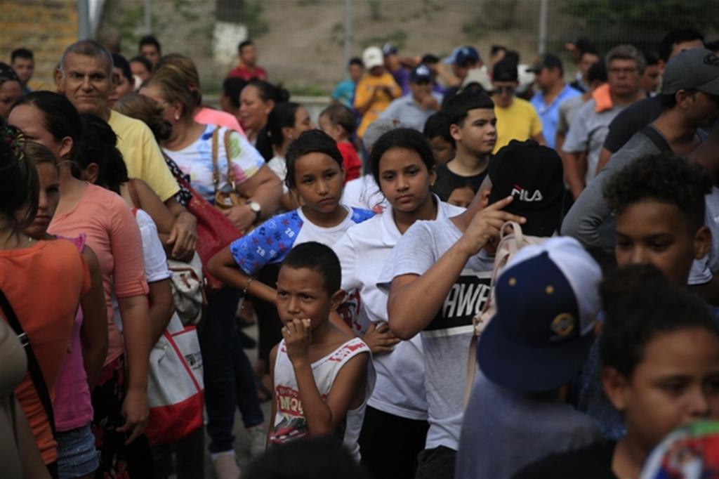 L'arrivo dei migranti a Matamoros in Messico (Ansa)