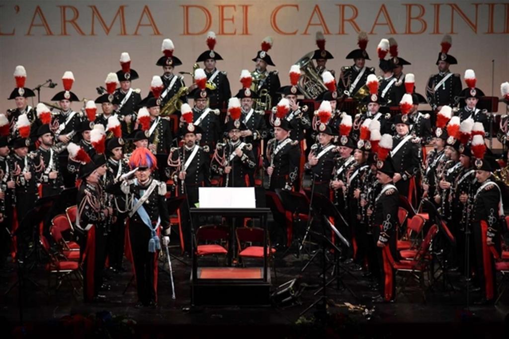 Il concerto al Teatro dell'Opera di Roma il 27 maggio scorso (Foto Ufficio stampa Arma dei carabinieri)