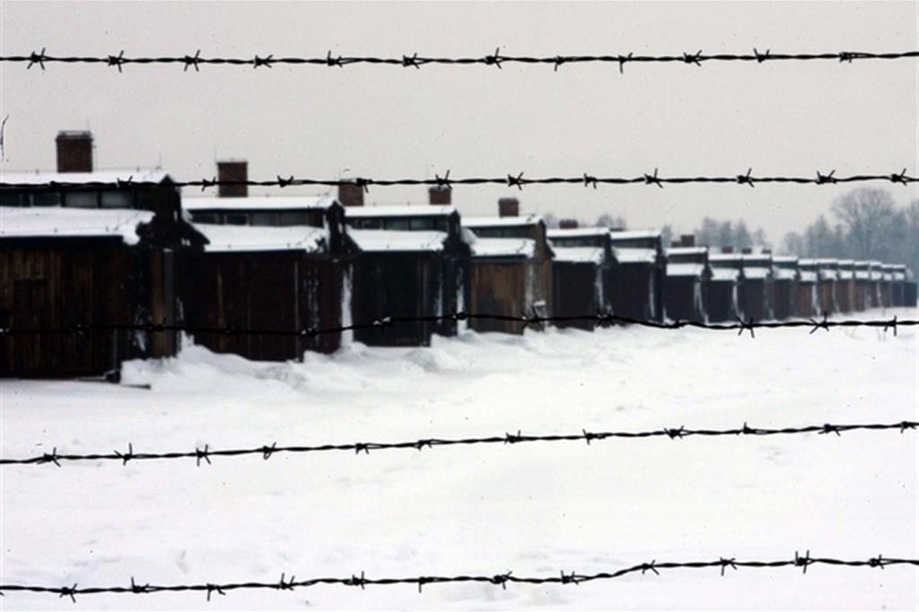 Il campo di concentramento di Birkenau  (Ansa)