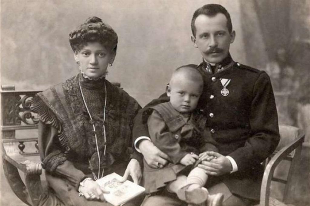 I genitori di Wojtyla e il piccolo Karol