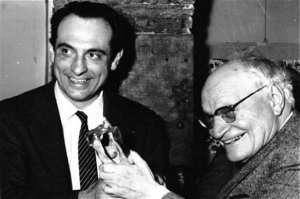 Leone Piccioni con Giuseppe Ungaretti