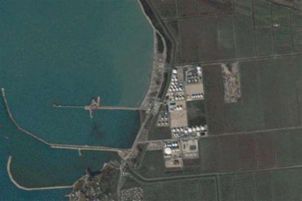 Il porto di Durazzo da Google maps