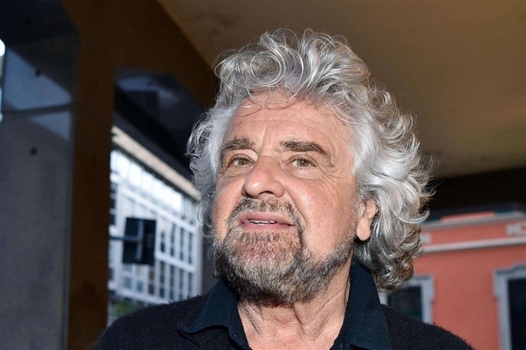 Beppe Grillo in una foto dell'archivio Ansa