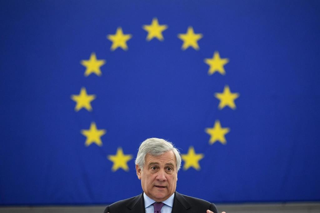 Il presidente del Parlamento europeo, Antonio Tajani