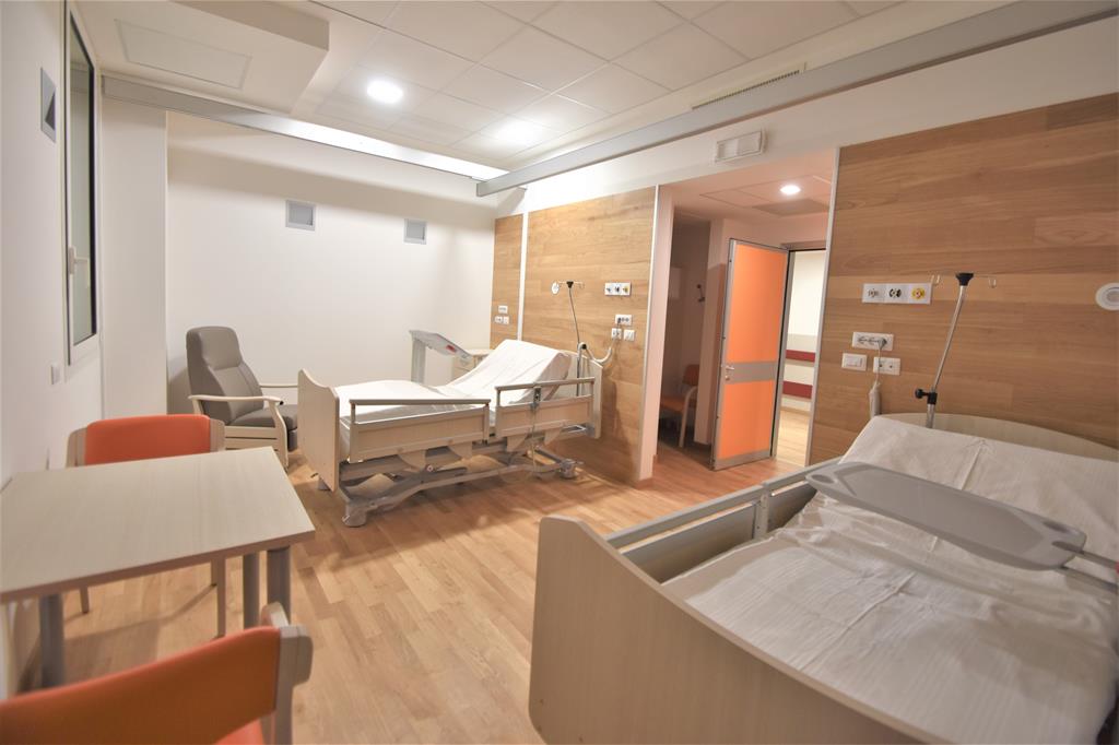 Una stanza del nuovo hospice recentemente inaugurato a Castelfranco Emilia (Modena)