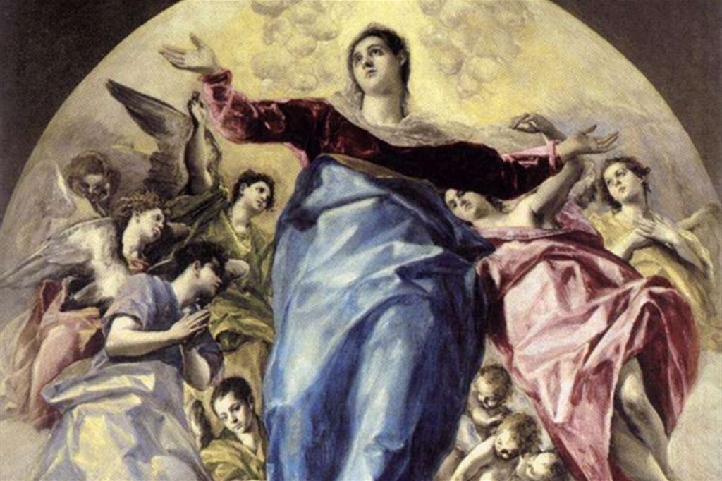 El Greco, «Assunzione della Vergine» (particolare)
