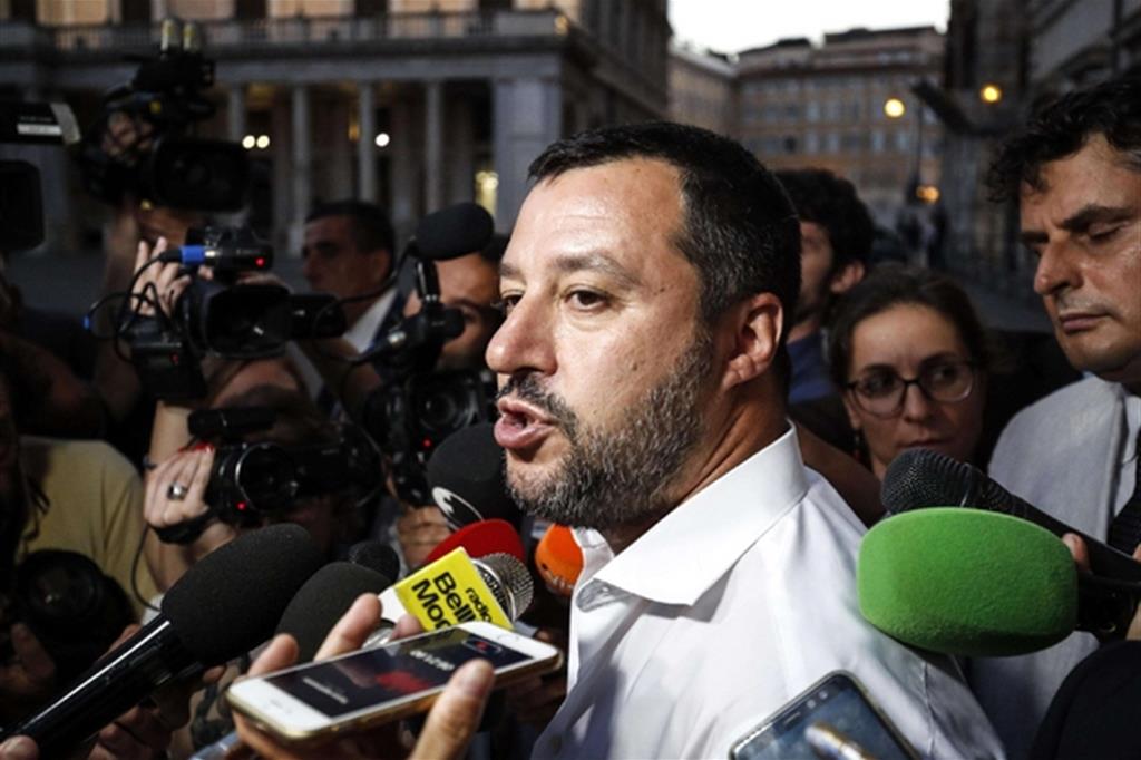 Matteo Salvini in una foto Ansa