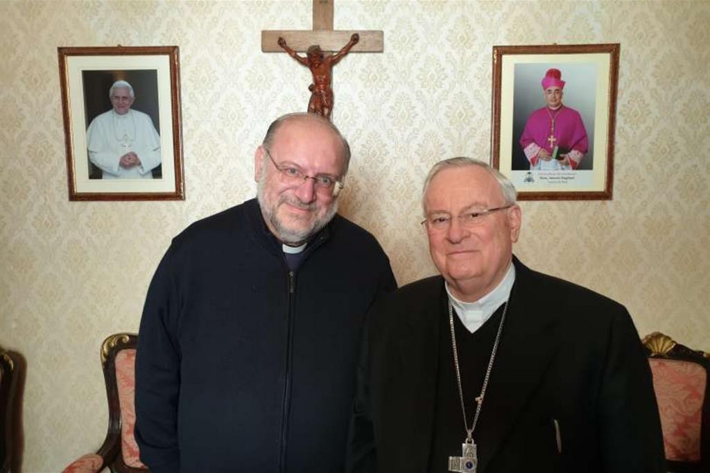 Don Di Noto con il cardinale Bassetti
