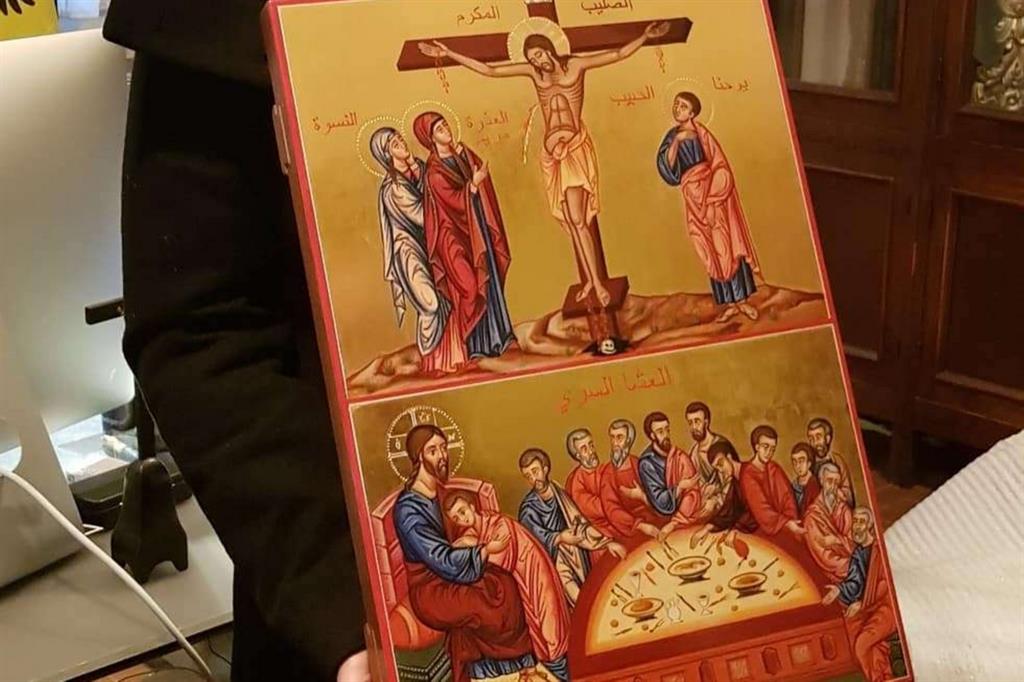 L'icona distrutta dalla guerra in Siria «rivive» a Macerata