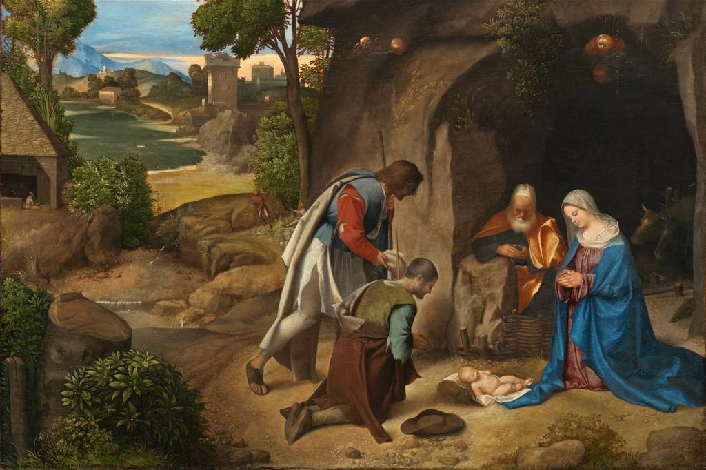 L'Adorazione dei pastori del pittore Giorgione