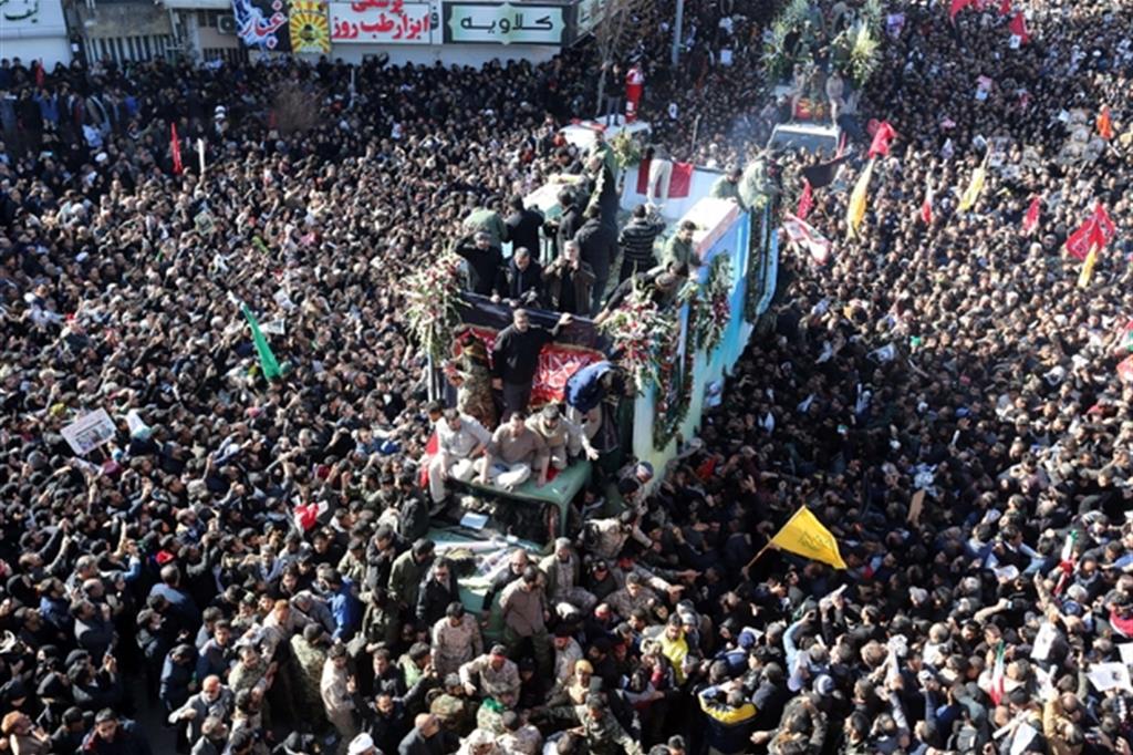 Le esequie del generale Soleimani a Teheran