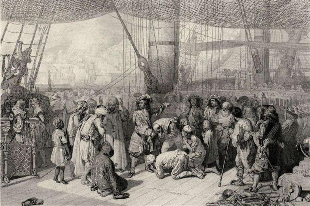 La liberazione di alcuni schiavi cristiani dopo il bombardamento di Algeri del 1683