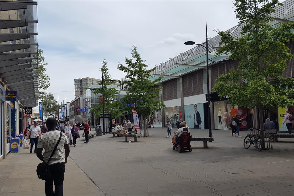 Il centro di Swindon, un'ora a ovest di Londra: quasi 20mila i posti di lavoro a rischio con l'addio di Honda