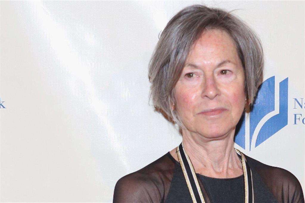Louise Glück, insignita del Nobel per la Letteratura 2020, ai National Book Awards di New York nel 2014
