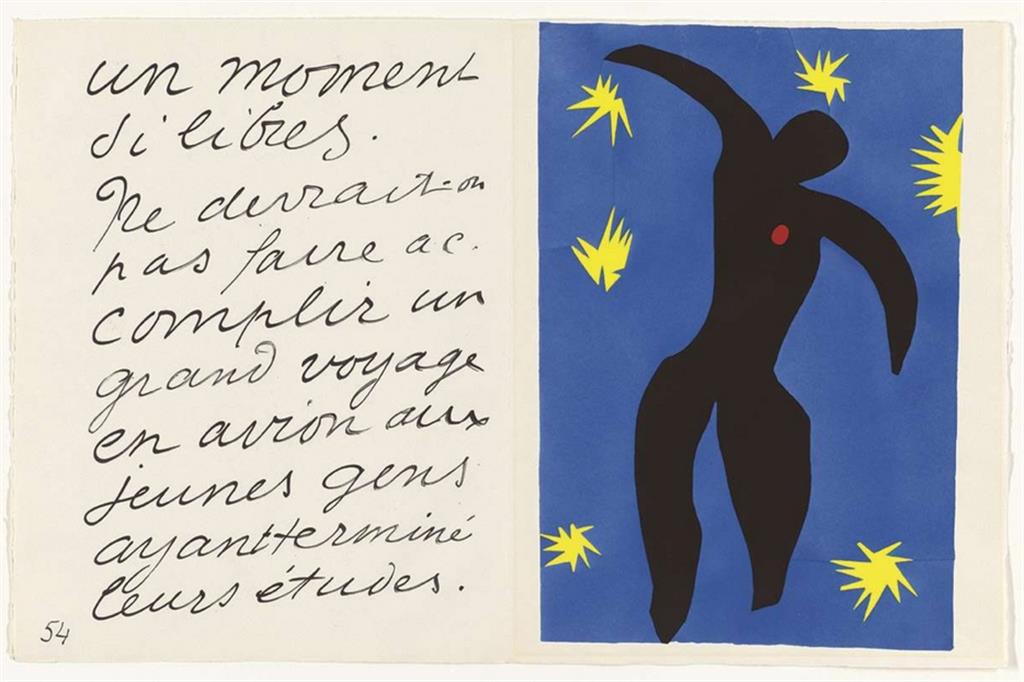 Henri Matisse, “Jazz”, pagine 54-55 (“Icare”)