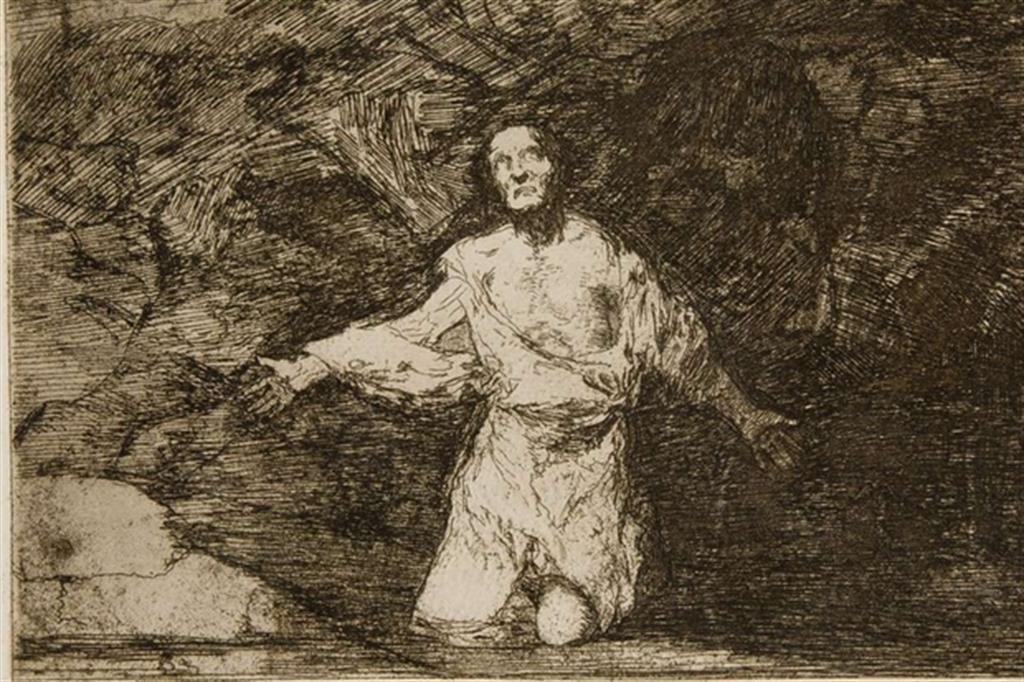 Un’incisione dalla serie dei “Disastri della guerra” di Goya