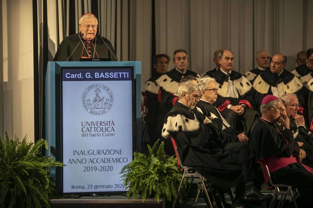 Il cardinale Bassetti all'inaugurazione dell'anno accademico dell'Università Cattolica