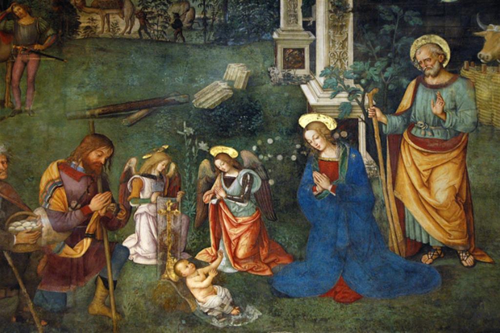 La Natività del Pinturicchio (1500-1501) nella Cappella Baglioni di Santa Maria Maggiore a Spello