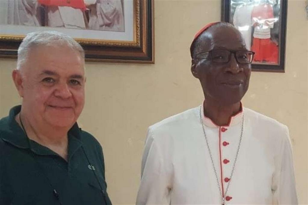 Il direttore di Tamat, Piero Sunzini, ha incontrato a Bamako il cardinale Jean Zerbo