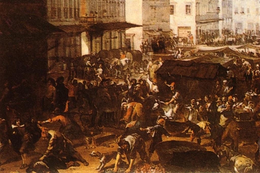 “La rivolta di Masaniello a Napoli” di Domenico Gargiulo. Napoli, Museo di San Martino