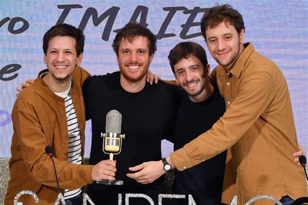 La band Eugenio in Via Di Gioia, ingiustamente eliminata alla prima serata di Sanremo