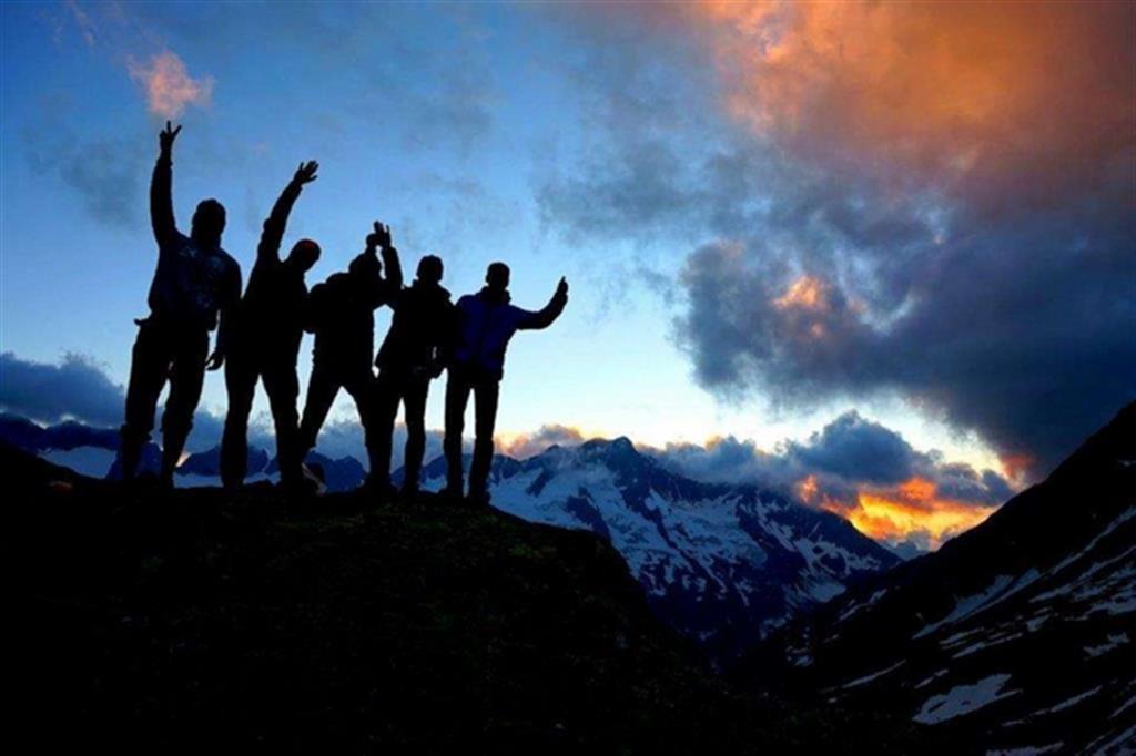 I giovani italiani in sci a Davos per chiedere un altro clima
