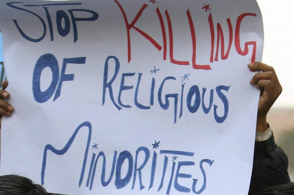 Una manifestazione dei cristiani a Karachi, foto d'archivio