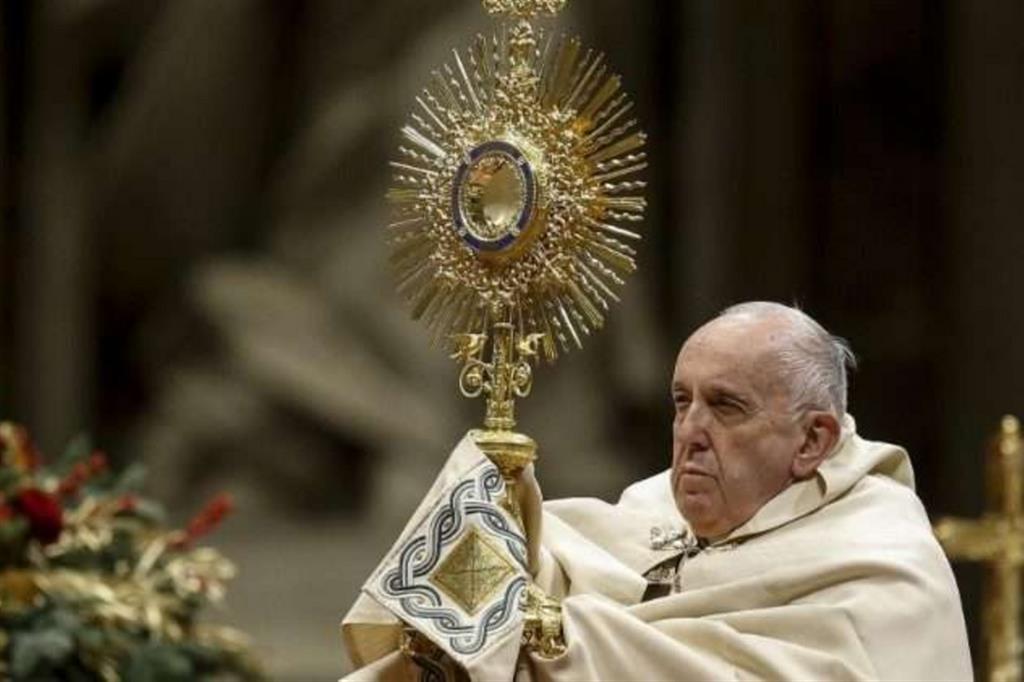 Papa Francesco durante il Te Deum del 31 gennaio 2019