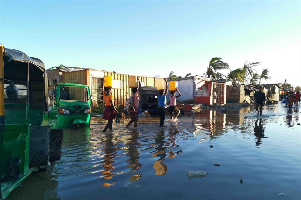 La devastazione provocata lo scorso anno dal ciclone Idai in Mozambico
