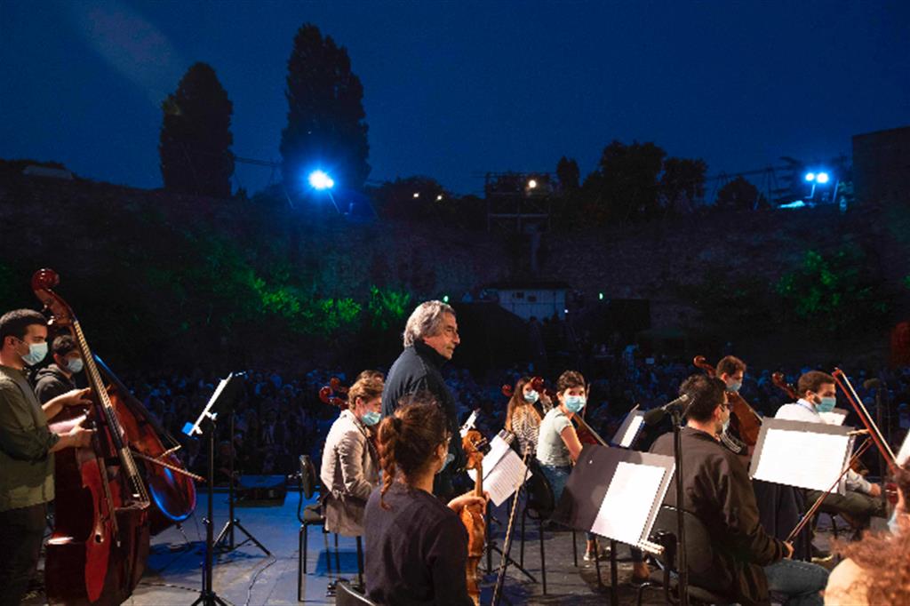 Domenica alla Rocca Brancaleone Muti ha diretto l’Orchestra giovanile Cherubini