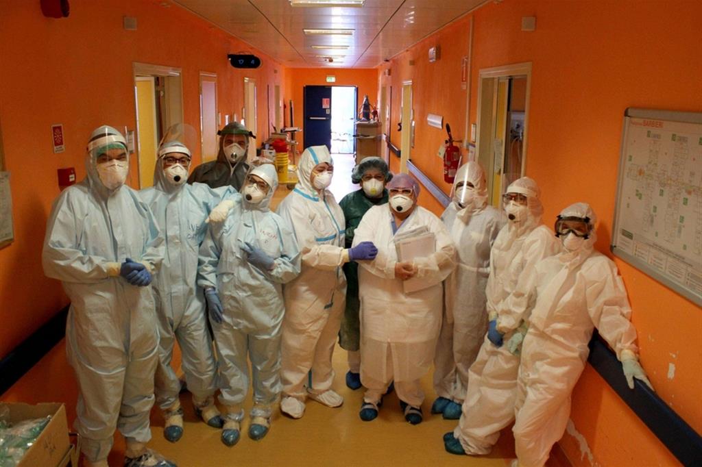 Una équipe medica all'ospedale di Cremona