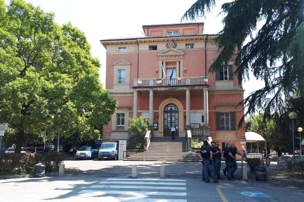 Il municipio di Bibbiano (Reggio Emilia)