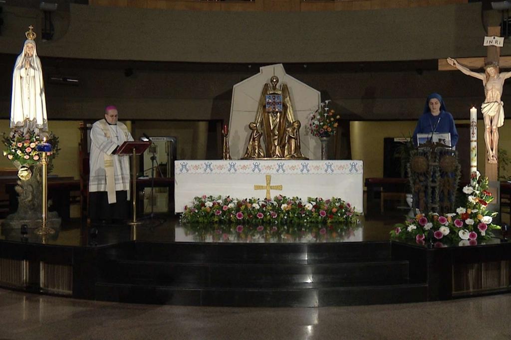 Il Rosario per l'Italia nel Santuario di San Vittorino Romano