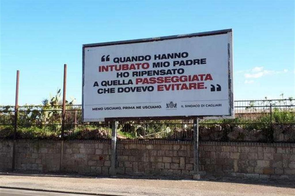 Cagliari: la campagna che divide sul coronavirus