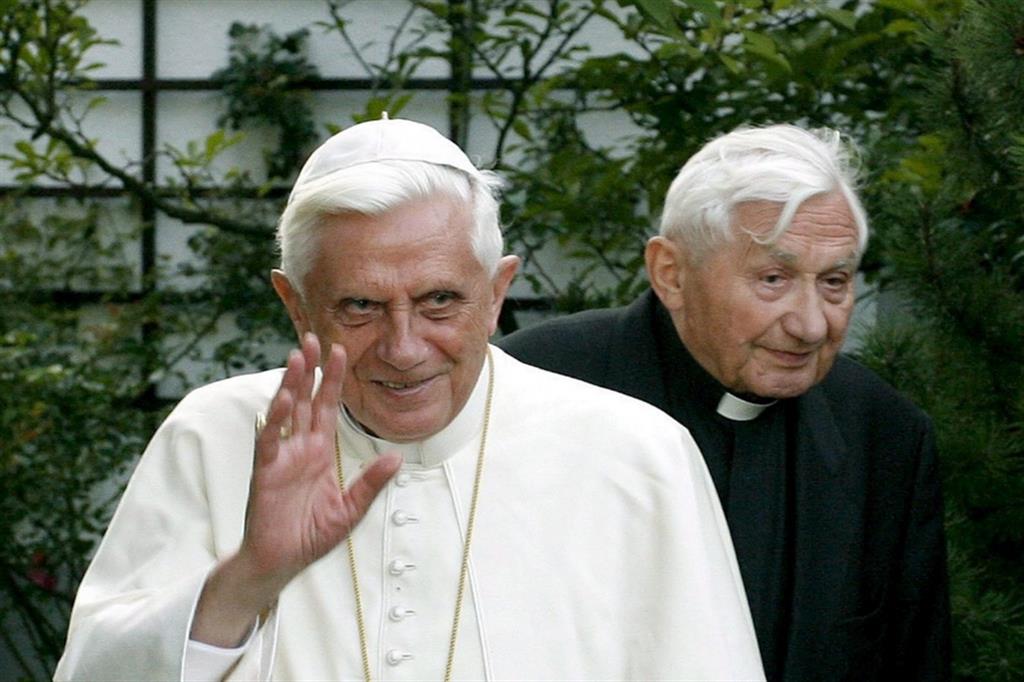 I due fratelli Ratzinger in una foto d'archvio