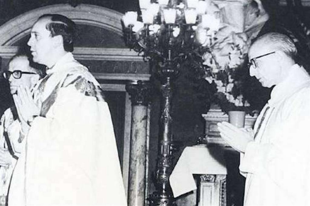 Jorge Mario Bergoglio con Pedro Arrupe