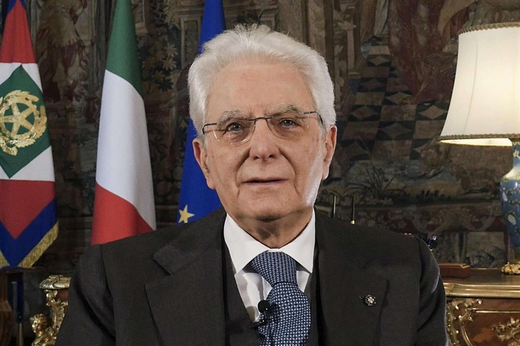 Il presidente della Repubblica. Sergio Mattarella