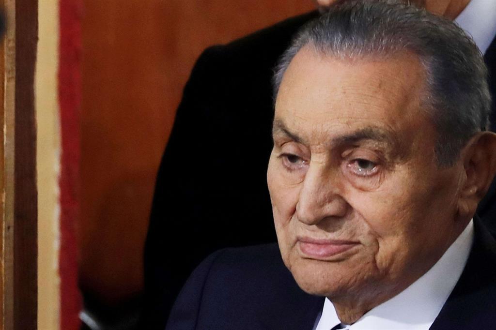 L'ex presidente egiziano Hosni Mubarak nel 2018