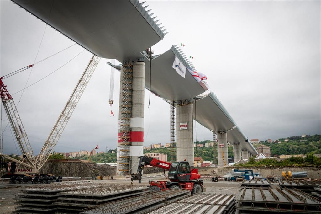 Il ponte progettato da Renzo Piano a Genova al posto del ponte Morandi