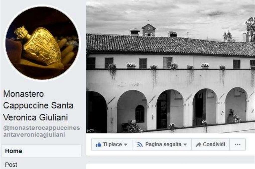 Le clarisse cappuccine del Monastero di Santa Veronica Giuliani sono su Facebook