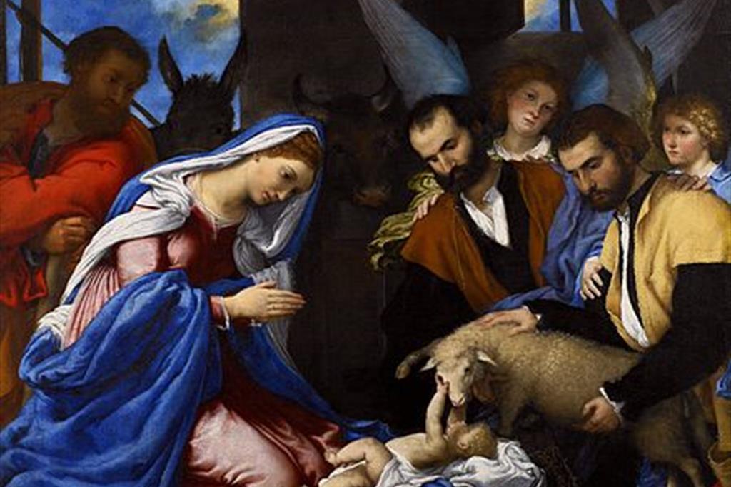 L'adorazione dei pastori di Lorenzo Lotto