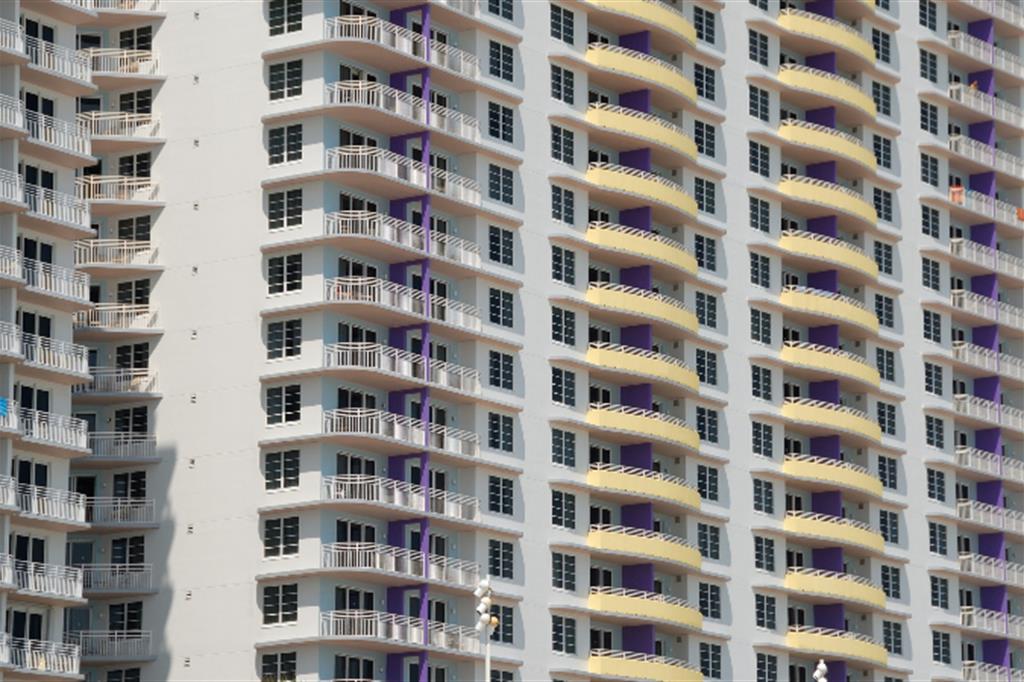 Balconi e finestre di un condominio