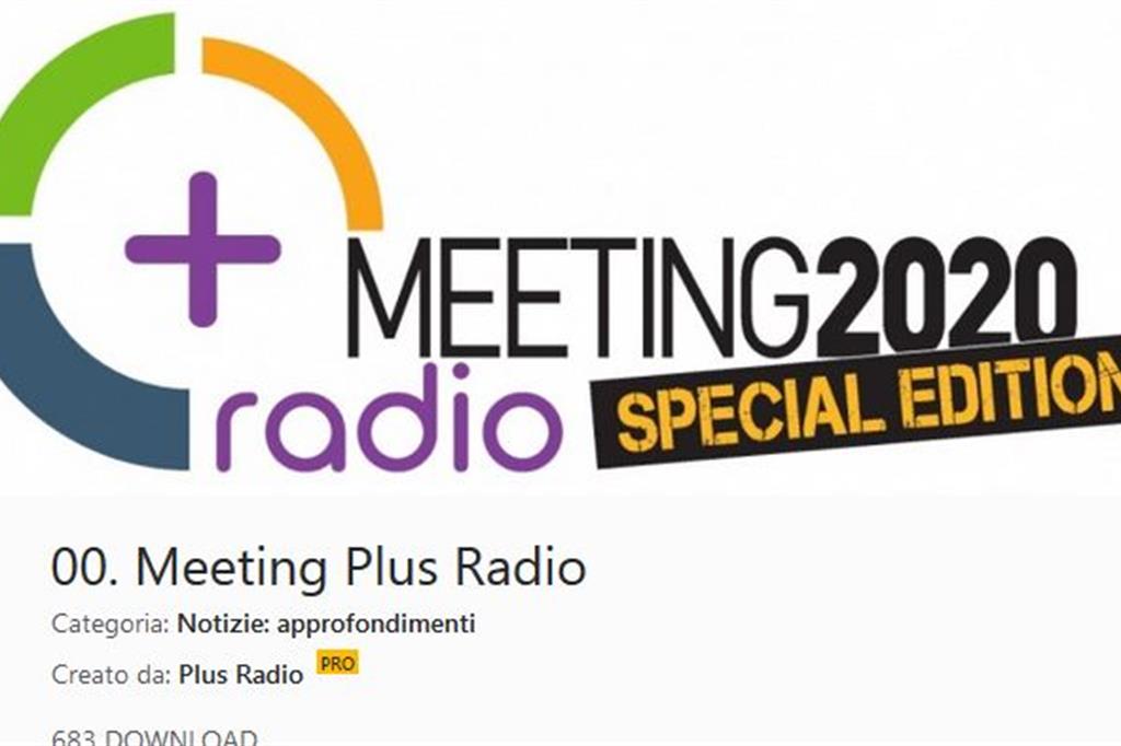 La web radio per seguire il Meeting di Rimini 2020