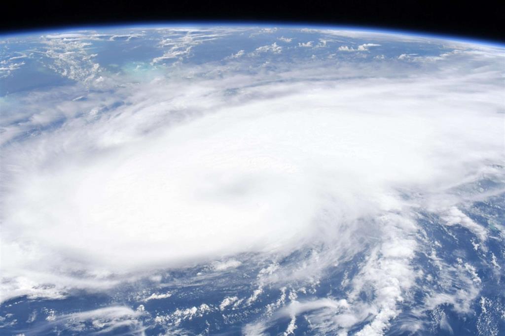 L'uragano Laura in una foto rilasciata dalla National Oceanic and Atmospheric Administration - Ansa