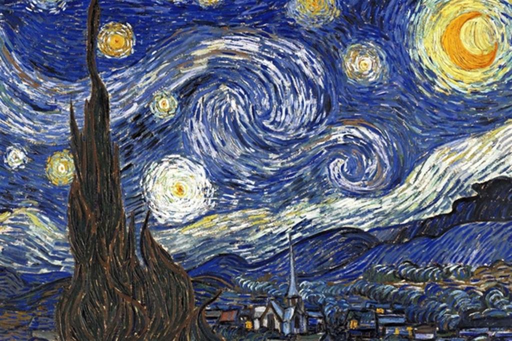 Vincent Van Gogh, «La notte stellata» (1889, particolare)