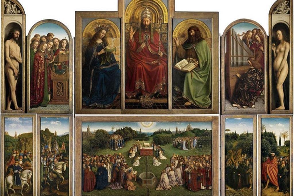 «Polittico dell’Agnello mistico» di Hubert e Jan van Eyck a Gand