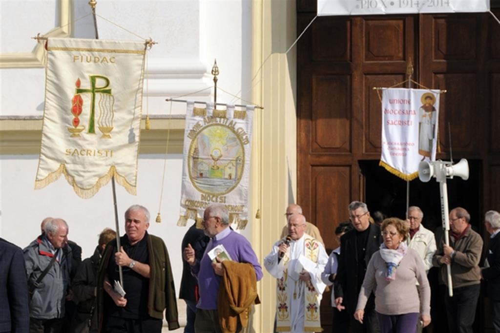 Il pellegrinaggio dei sacristi svoltosi a Riese Pio X nel 2013